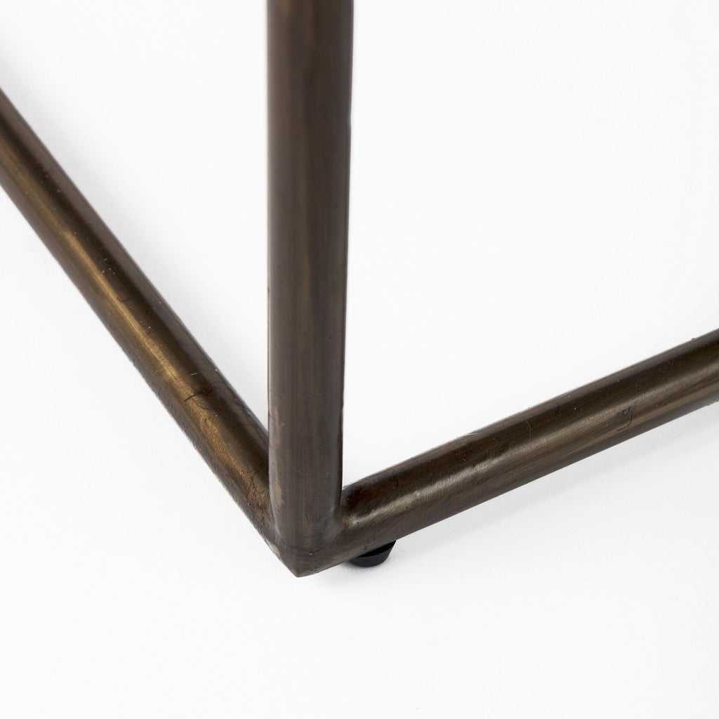 Clarissa Leather Seat Counter Stool