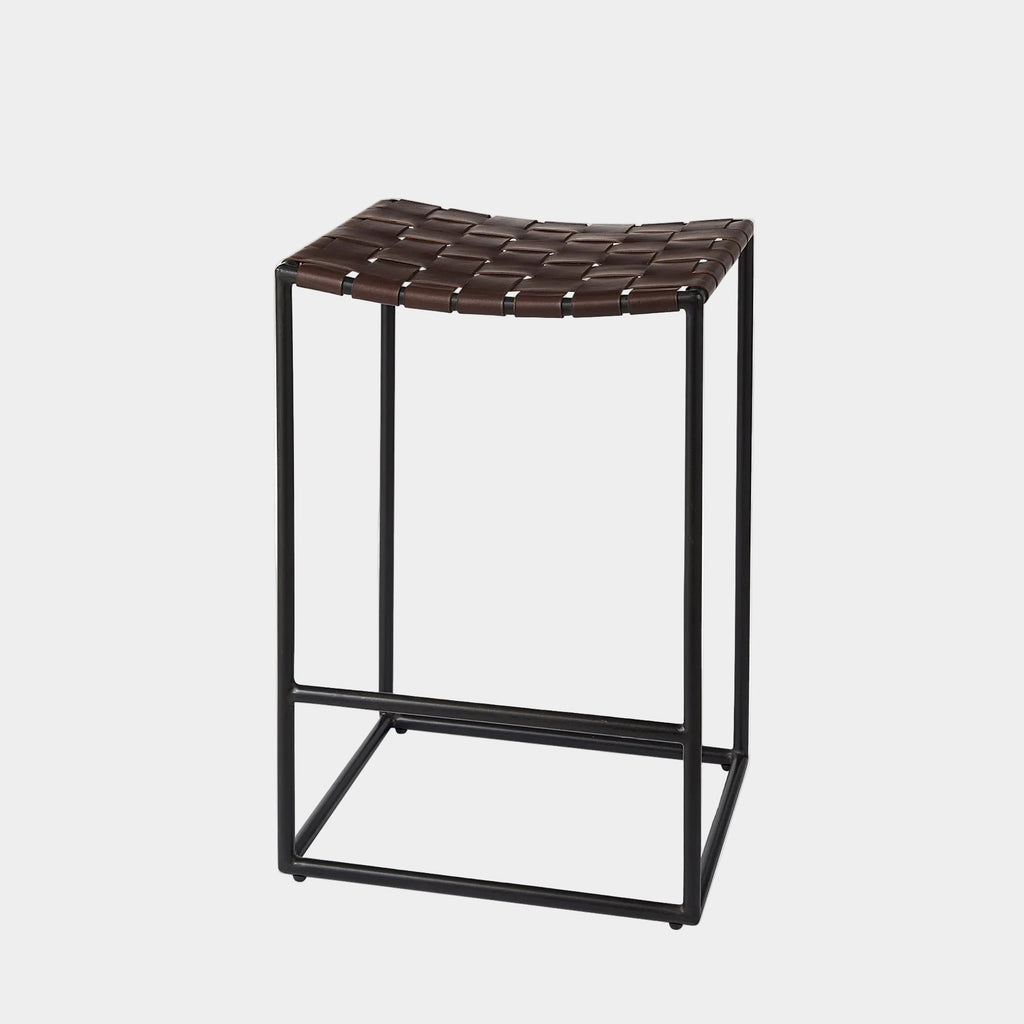 Clarissa Leather Seat Counter Stool