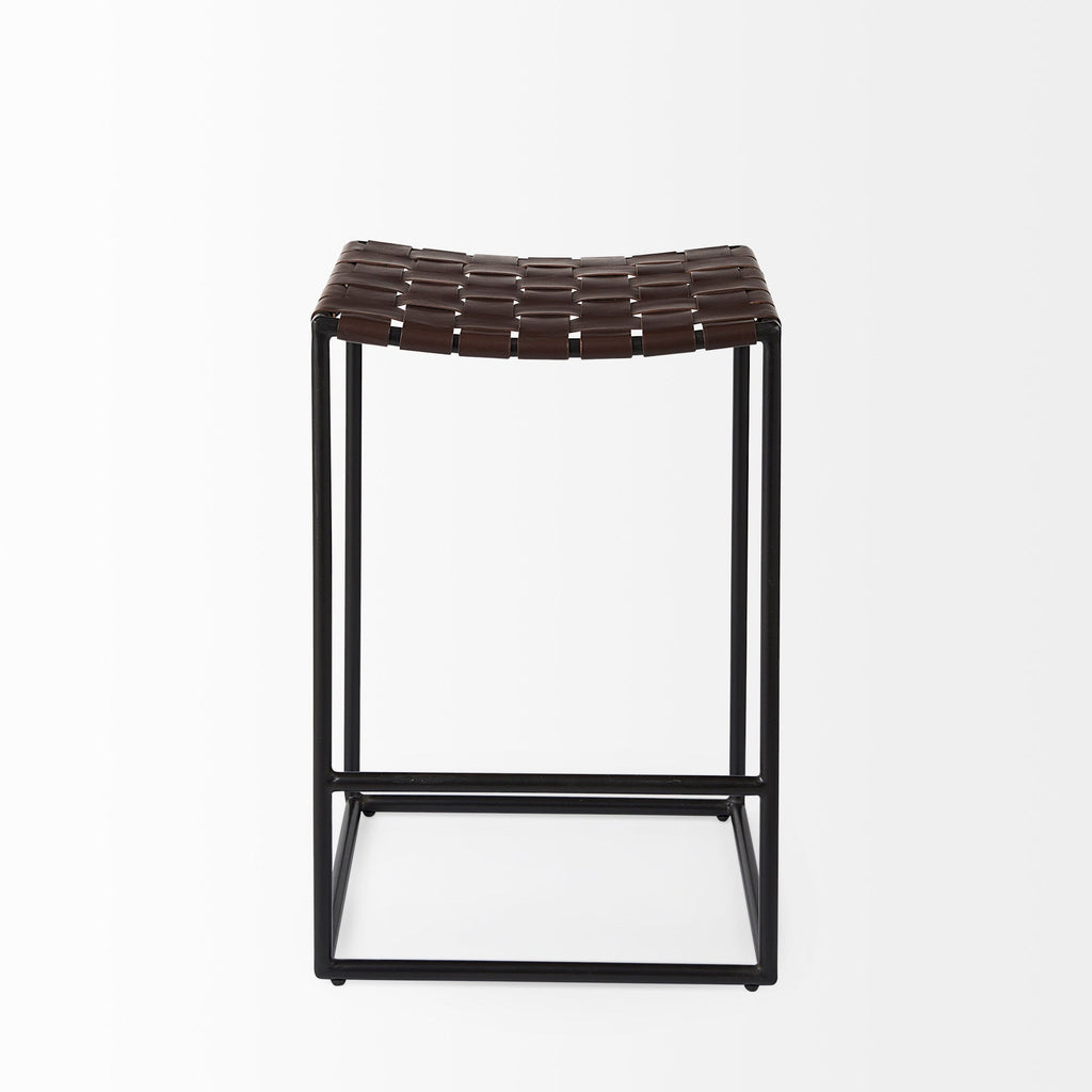 Clarissa Leather Seat Counter Stool