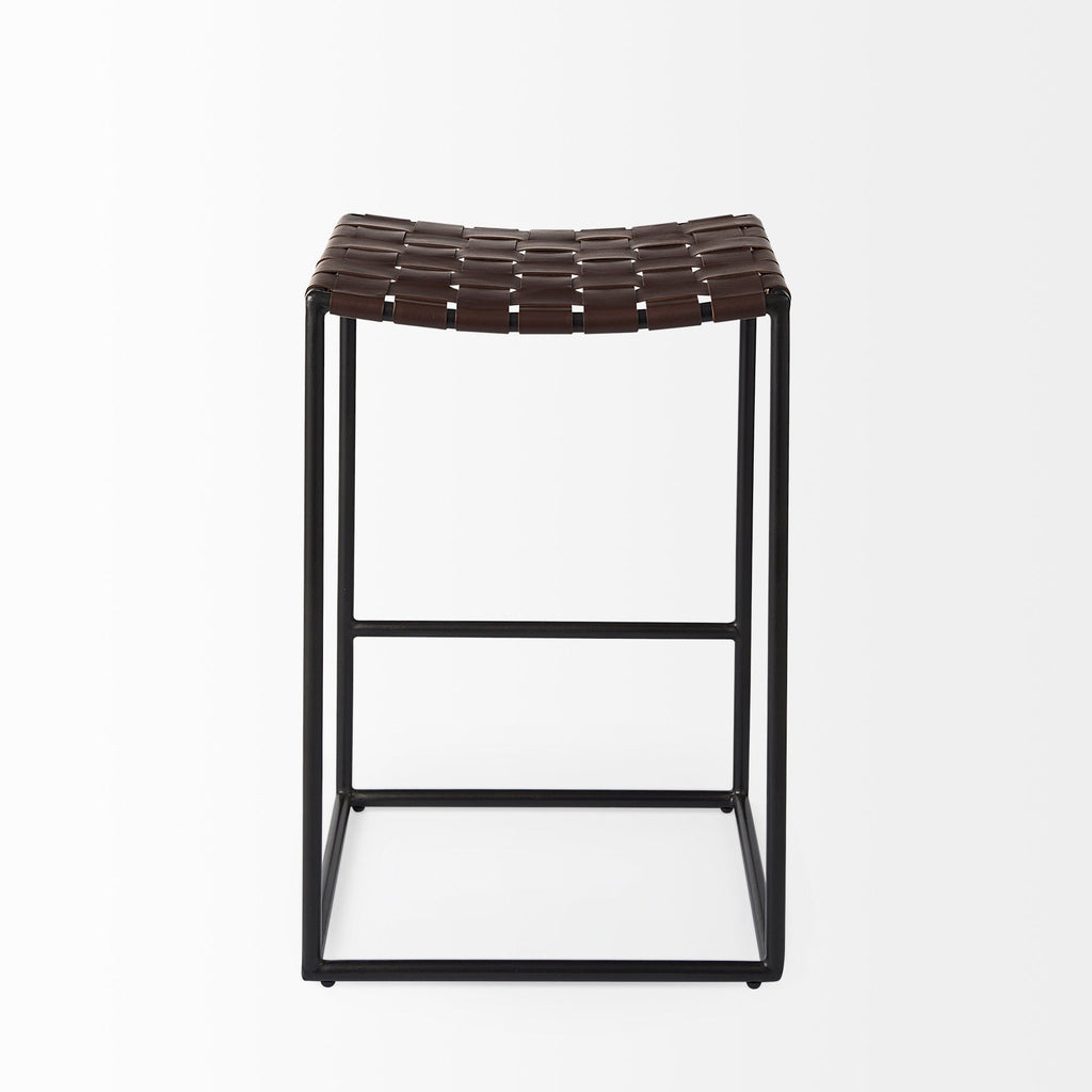 Clarissa Leather Seat Counter Stool
