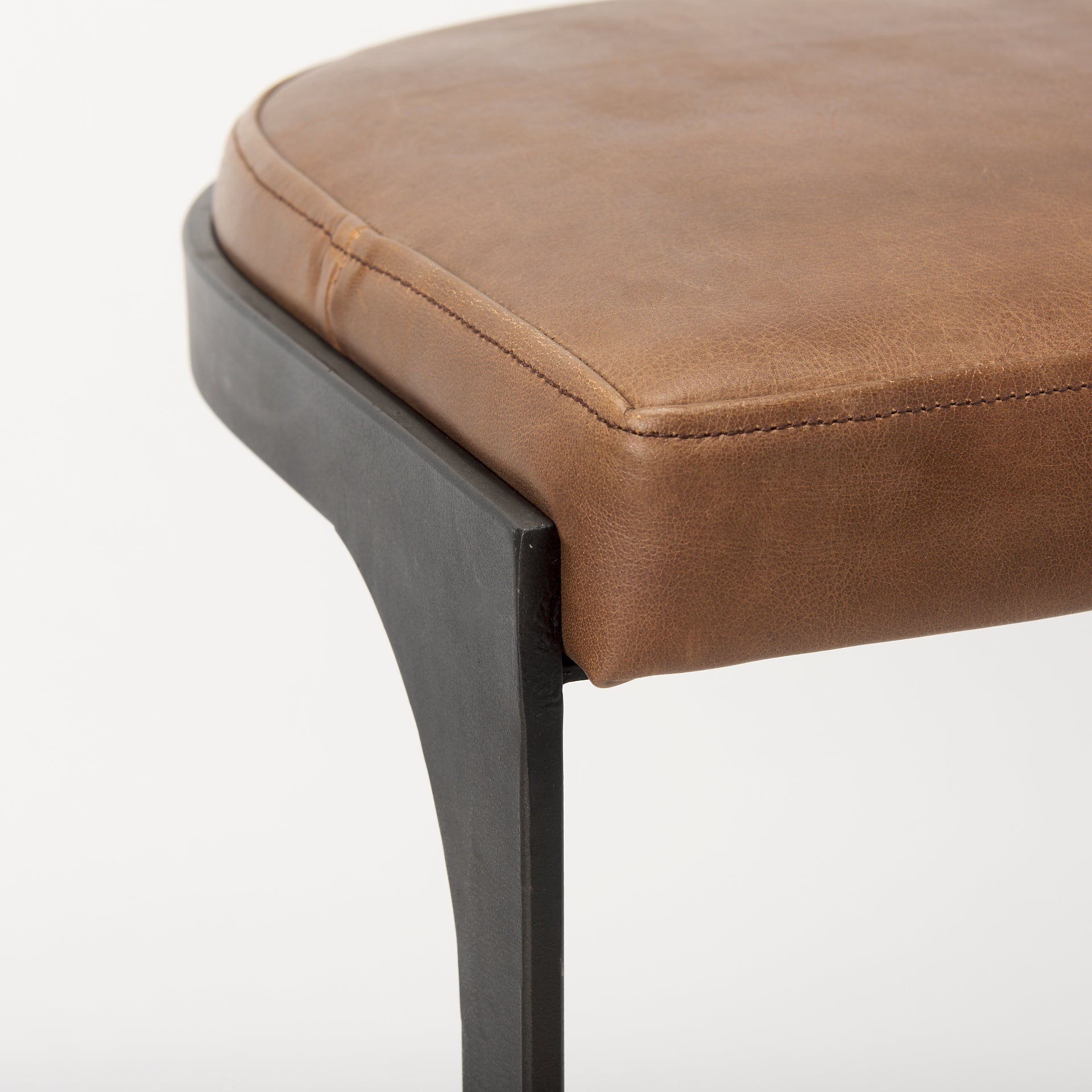 Tyson Leather Seat Stool