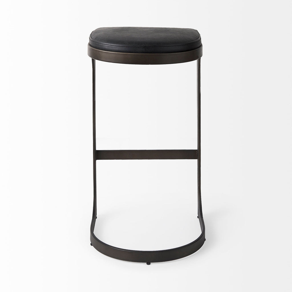 Tyson Leather Seat Stool