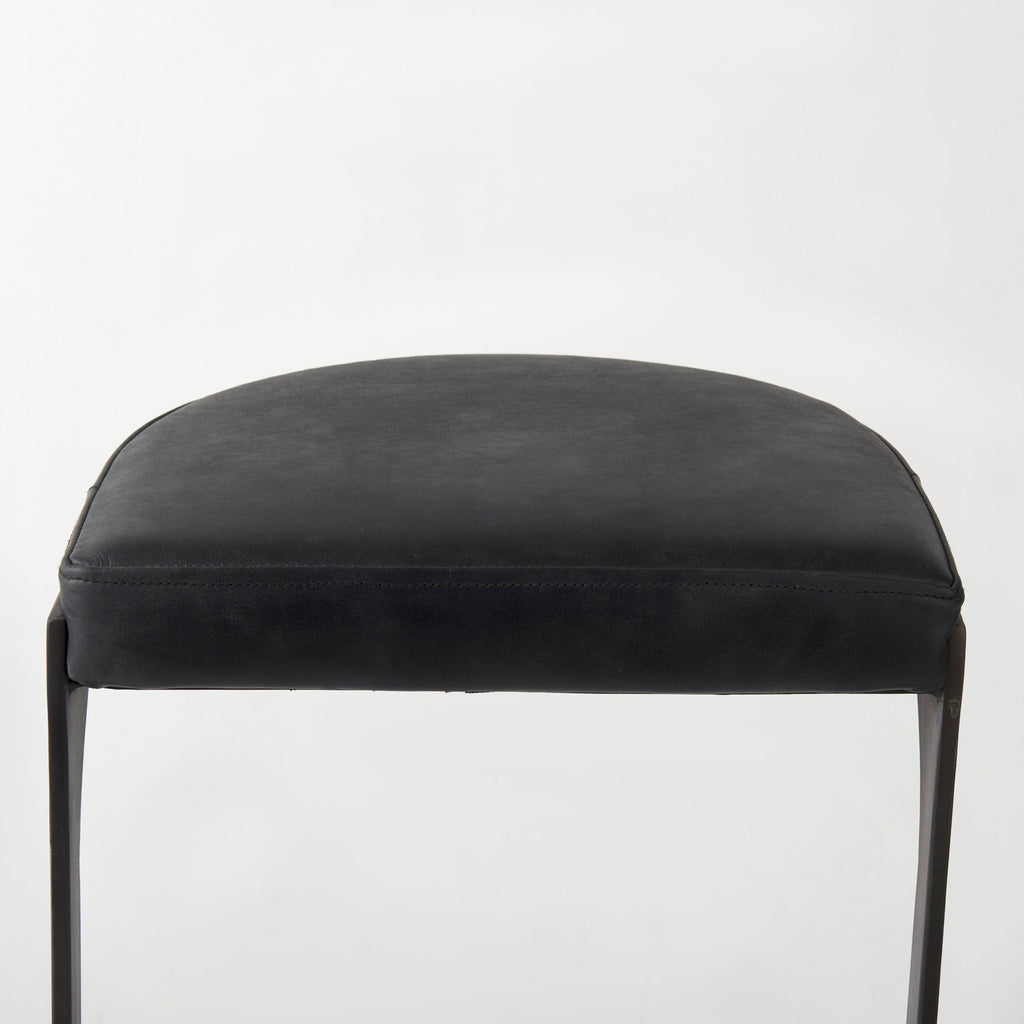 Tyson Leather Seat Stool
