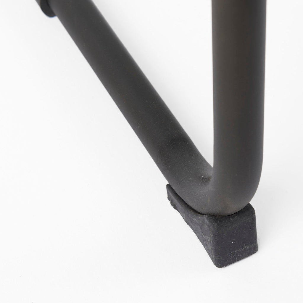 Berbick Leather Seat Counter Stool