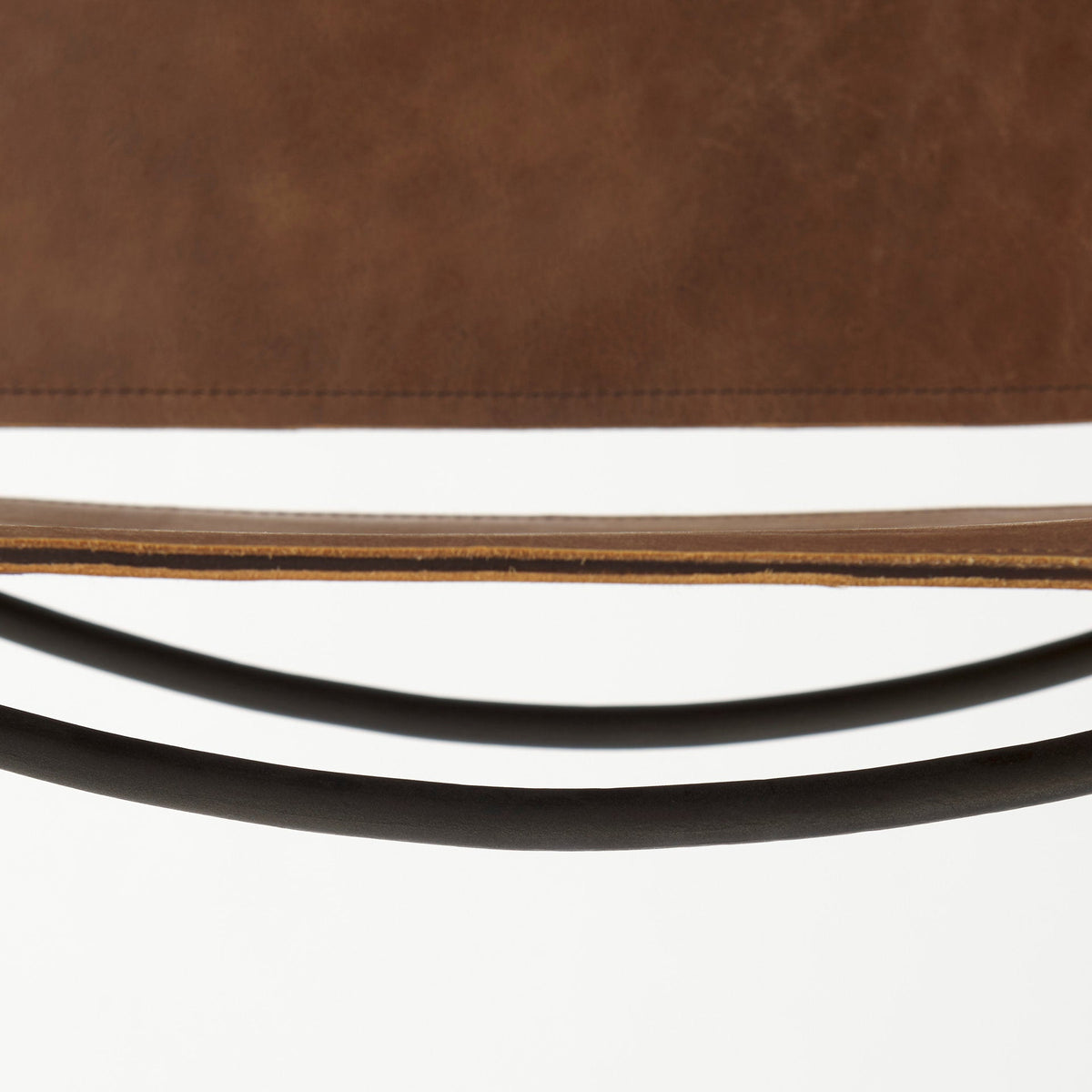 Berbick Leather Seat Bar Stool