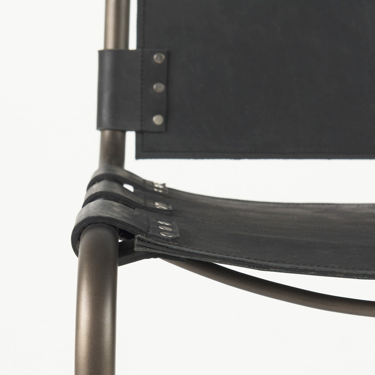 Berbick Leather Seat Counter Stool