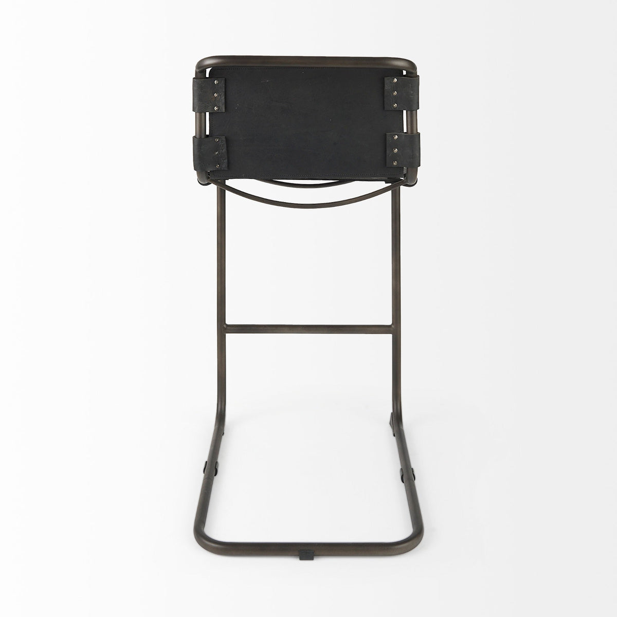 Berbick Leather Seat Bar Stool
