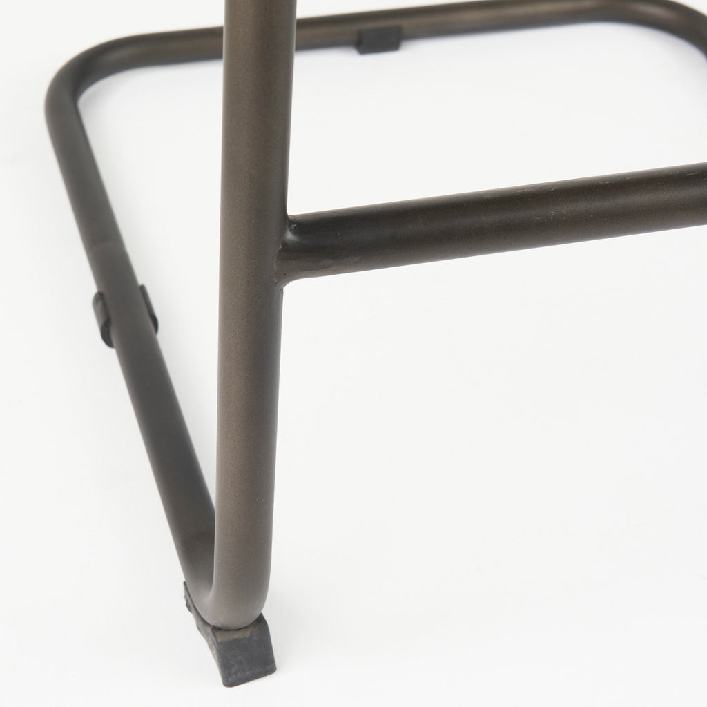 Berbick Leather Seat Bar Stool