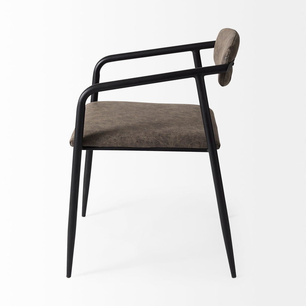 Langston Faux-Leather Dining Chair