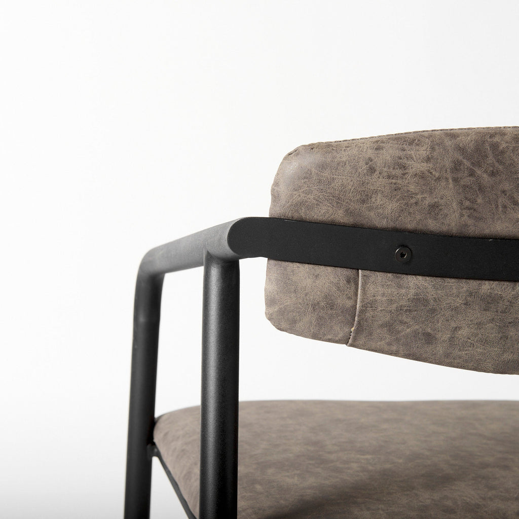Langston Faux-Leather Dining Chair