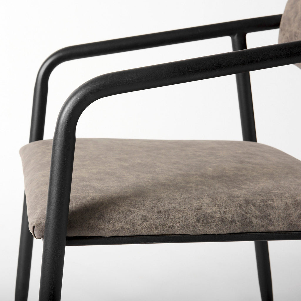 Langston Faux-Leather Dining Chair