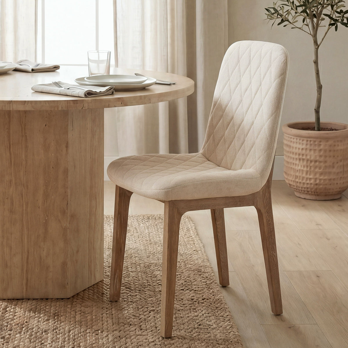 David Fabric Dining Chair