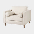 Loretta Fabric Chair with Two Bolster Cushions