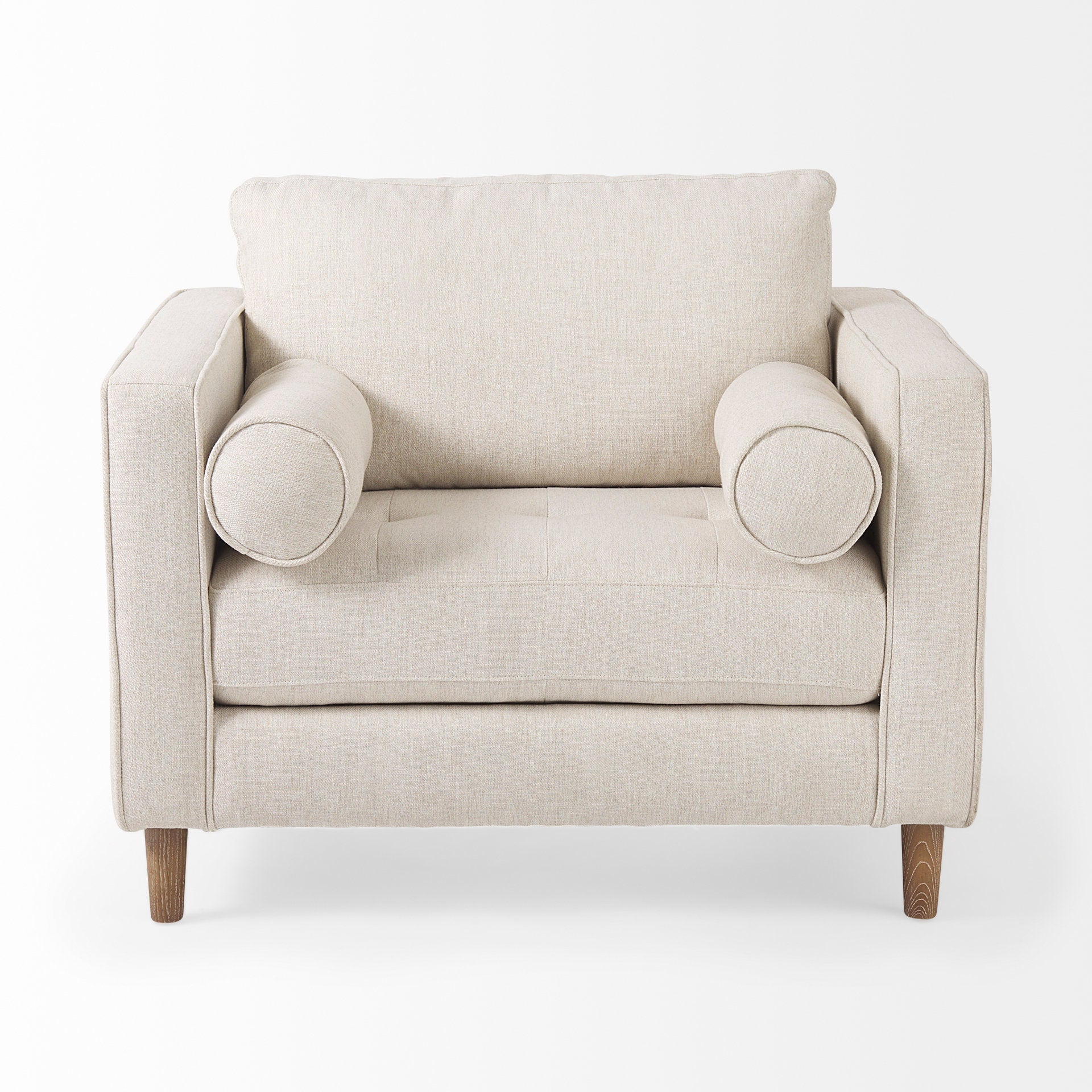 Loretta Fabric Chair with Two Bolster Cushions
