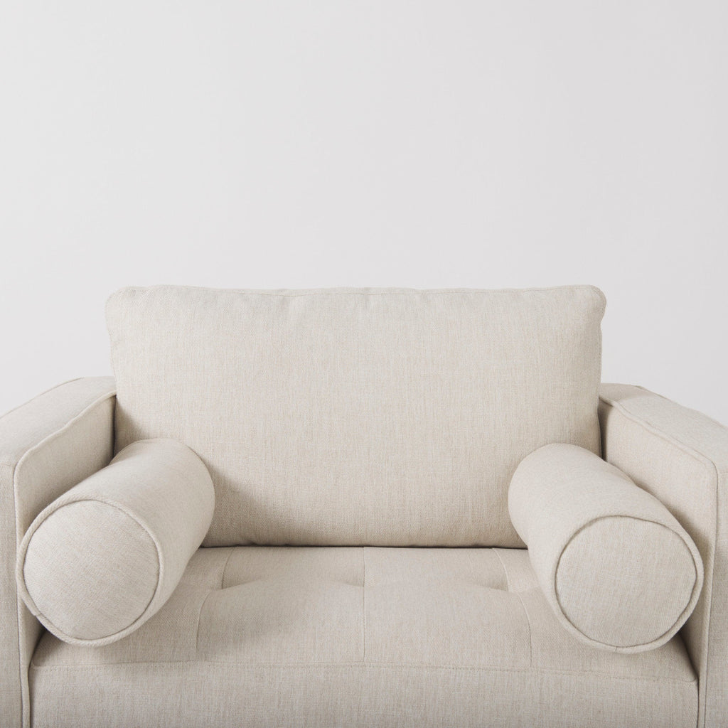 Loretta Fabric Chair with Two Bolster Cushions