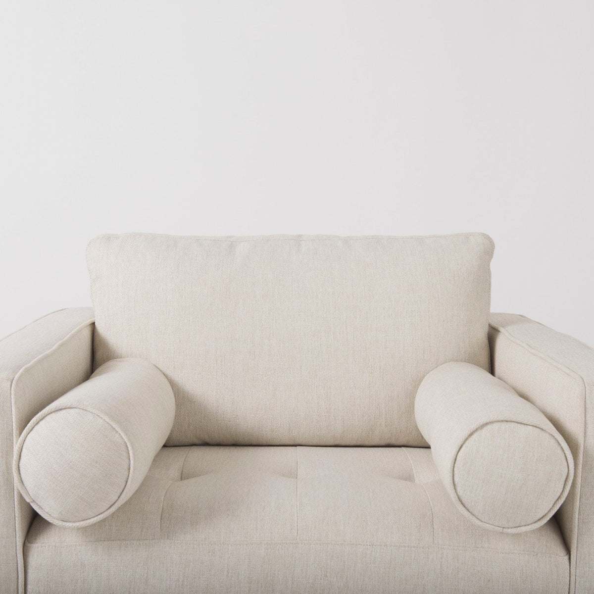 Loretta Fabric Chair with Two Bolster Cushions