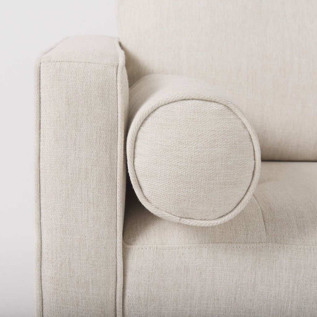 Loretta Fabric Chair with Two Bolster Cushions