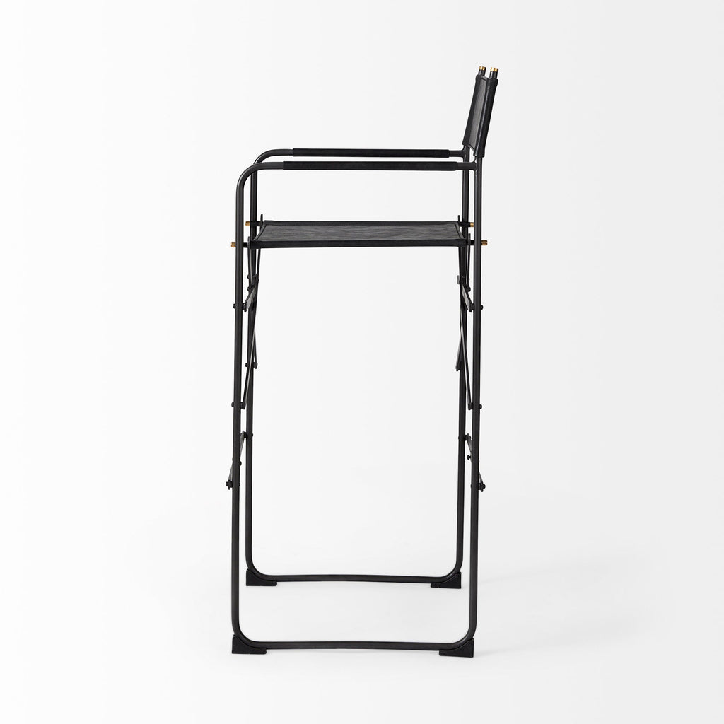 Direttore Leather Seat Bar Stool