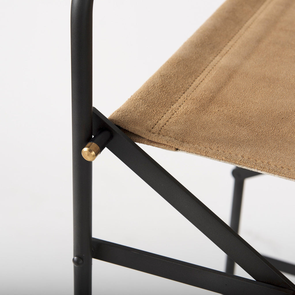 Direttore Leather Seat Bar Stool