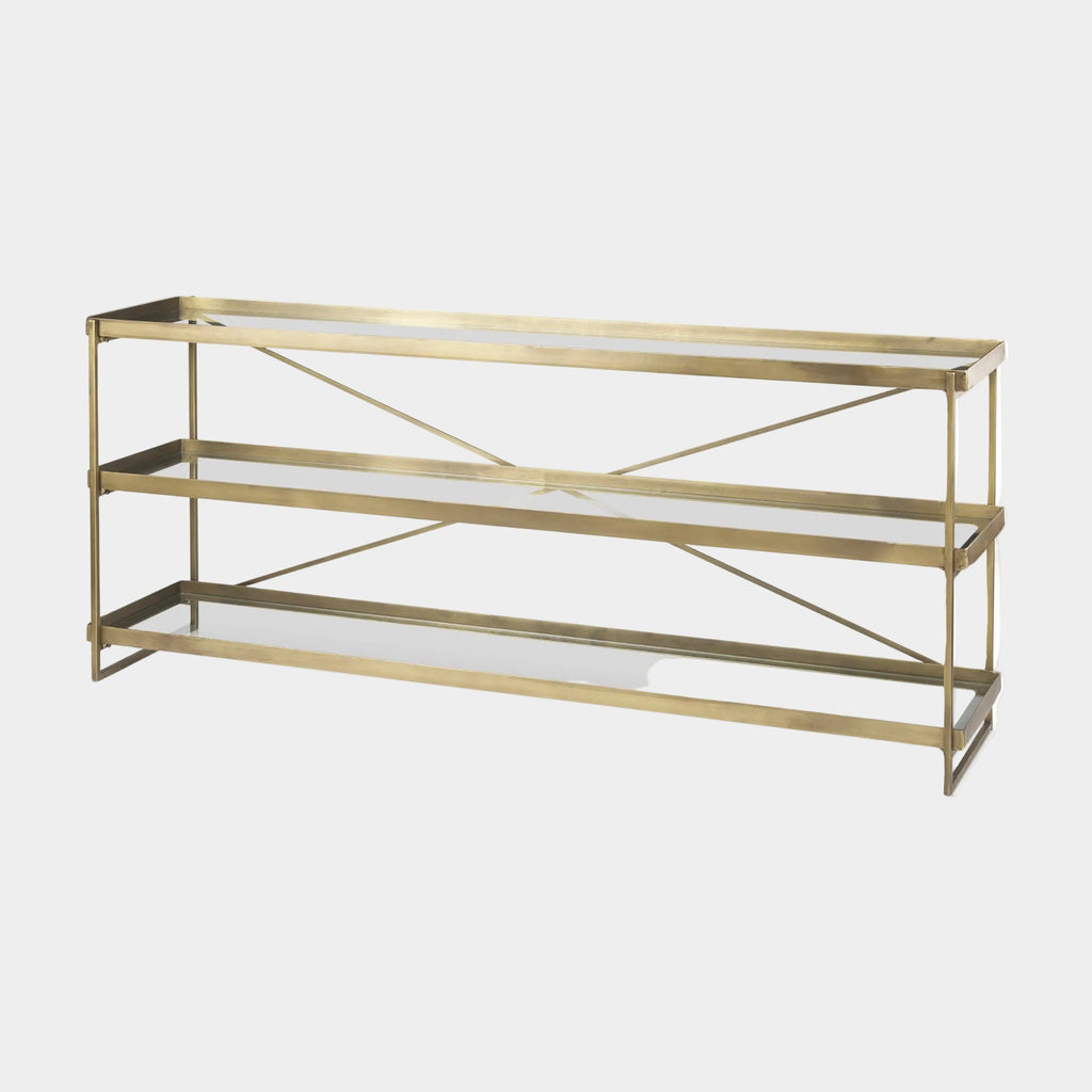 Trey Glass Console Table