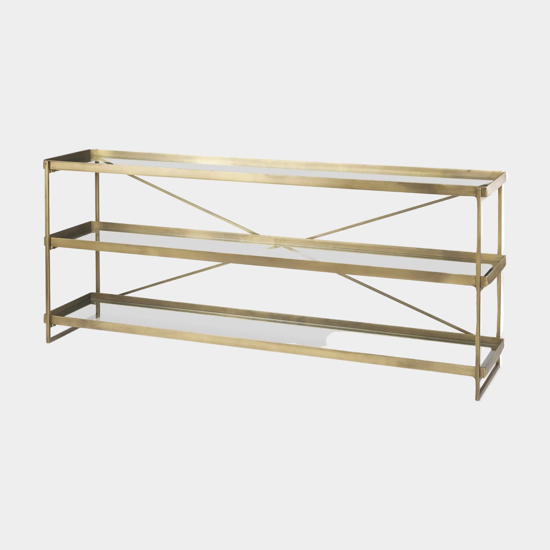 Trey Glass Console Table
