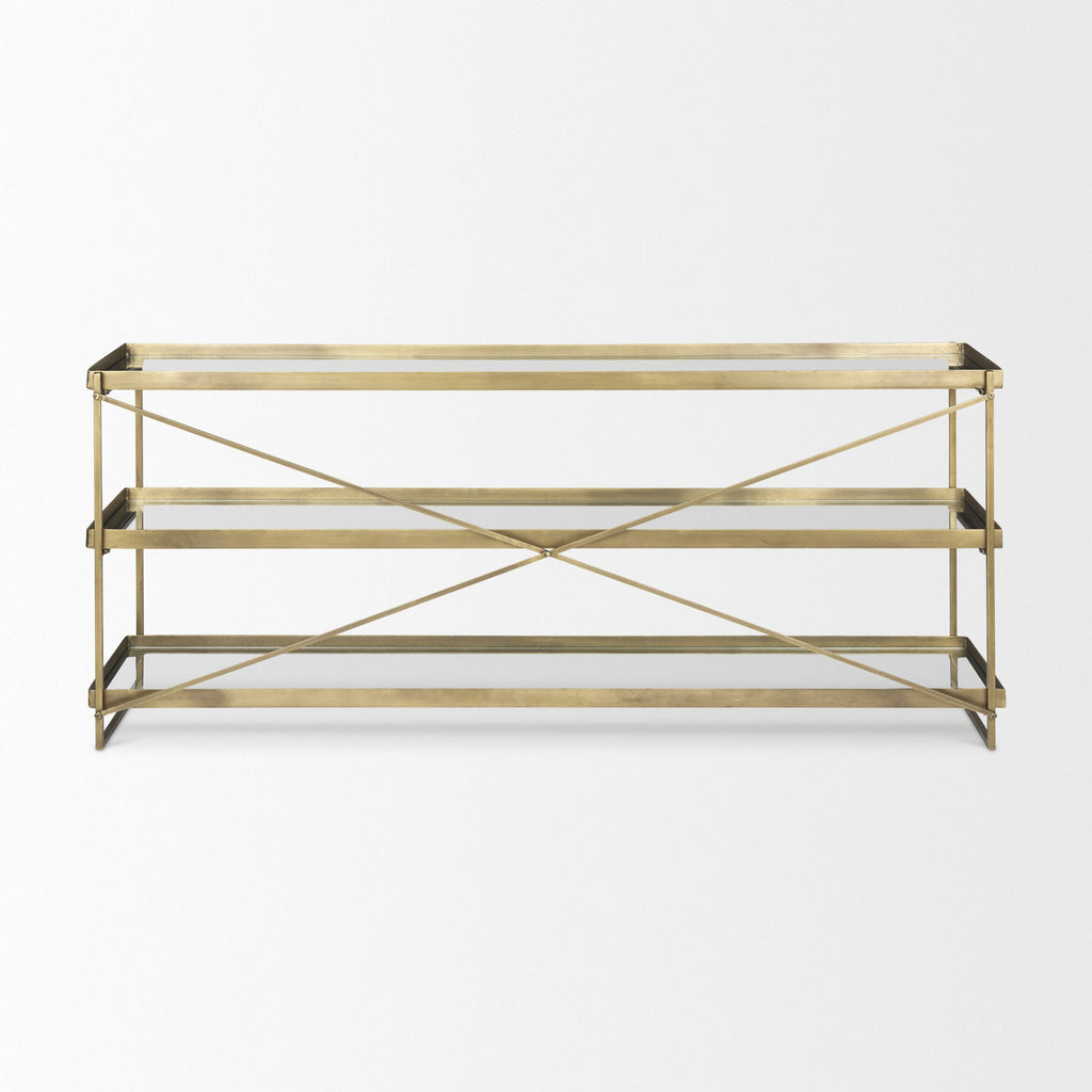 Trey Glass Console Table