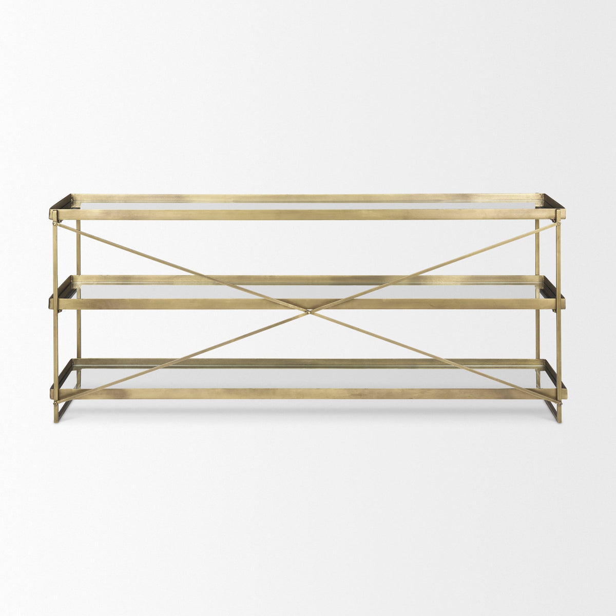 Trey Glass Console Table
