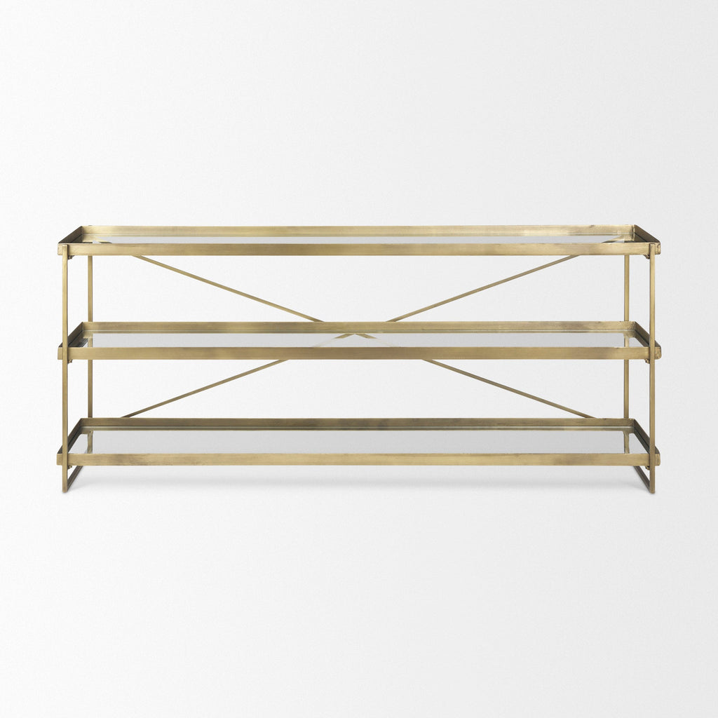 Trey Glass Console Table
