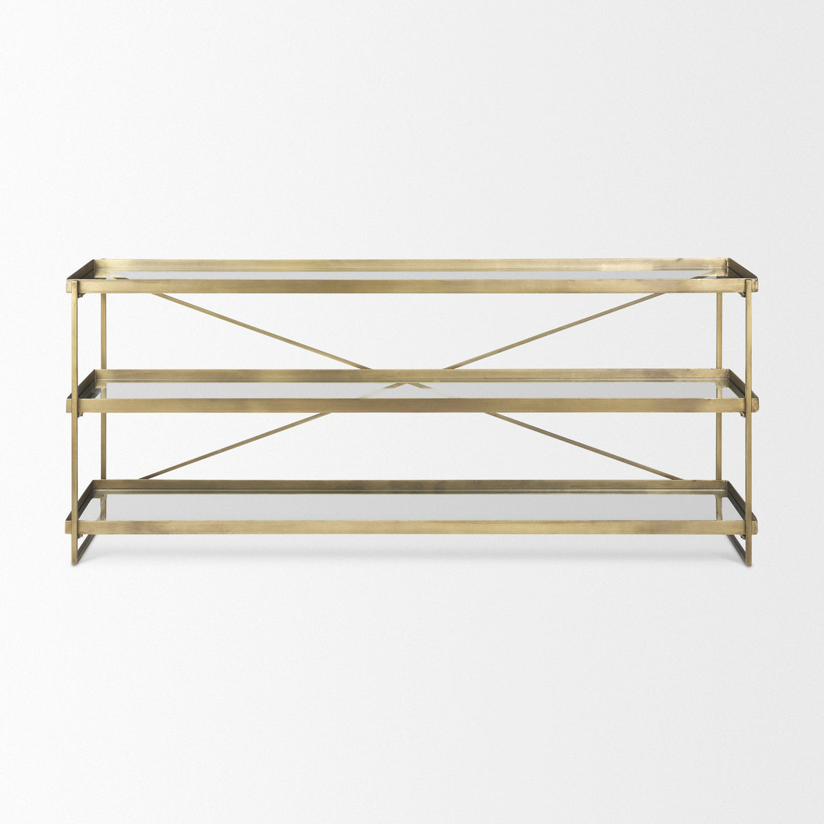 Trey Glass Console Table