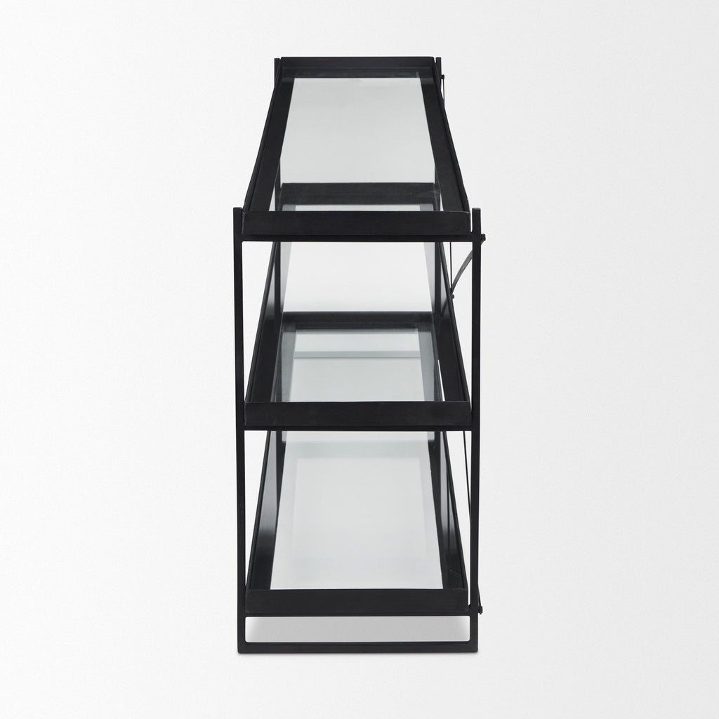 Trey Glass Console Table