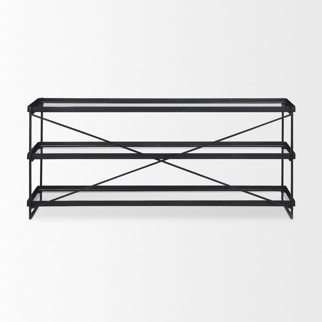 Trey Glass Console Table