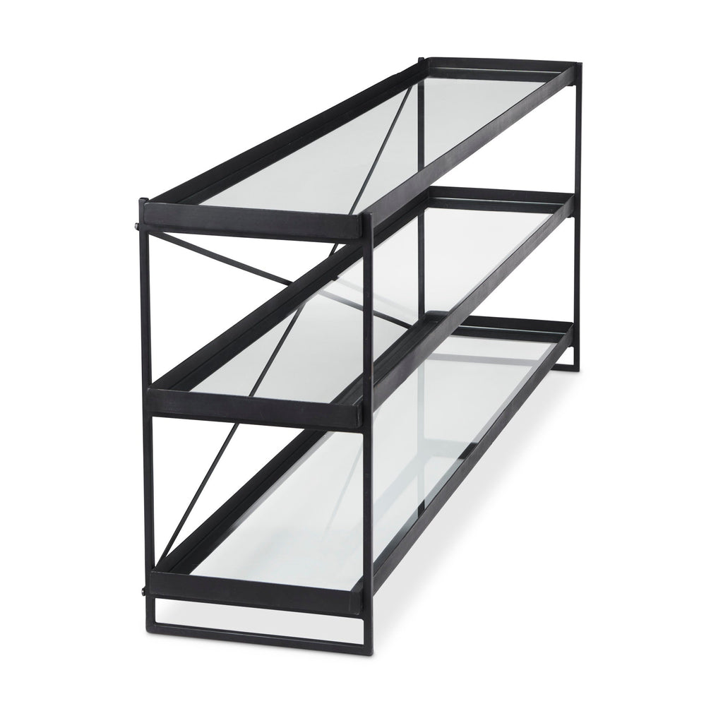 Trey Glass Console Table