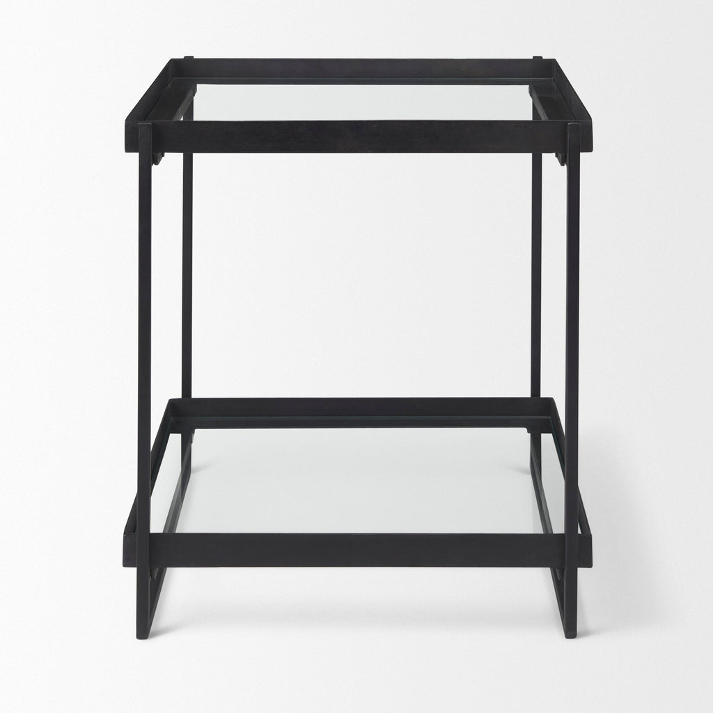 Trey Glass Accent Table