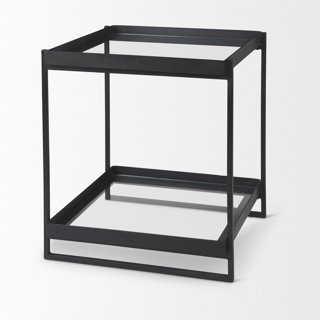 Trey Glass Accent Table