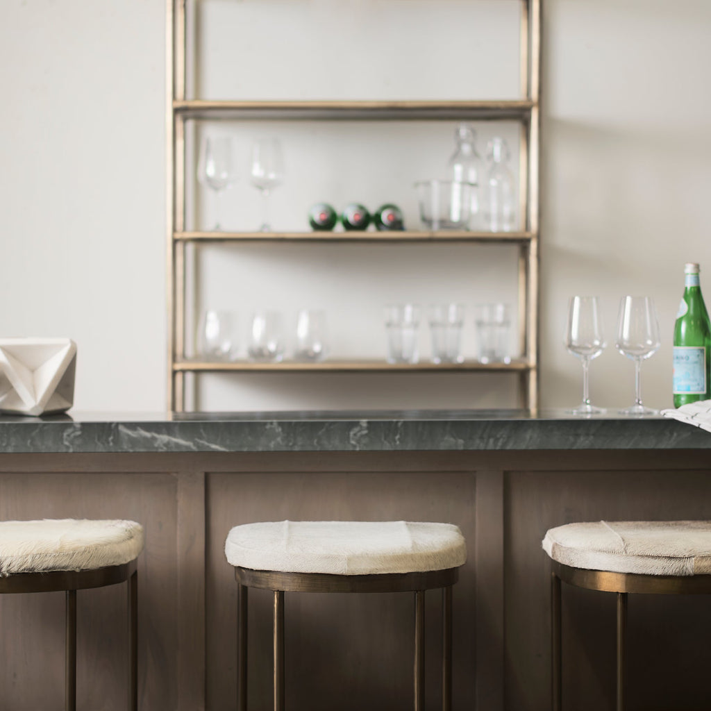 Millie Leather Seat Bar/Counter Stool
