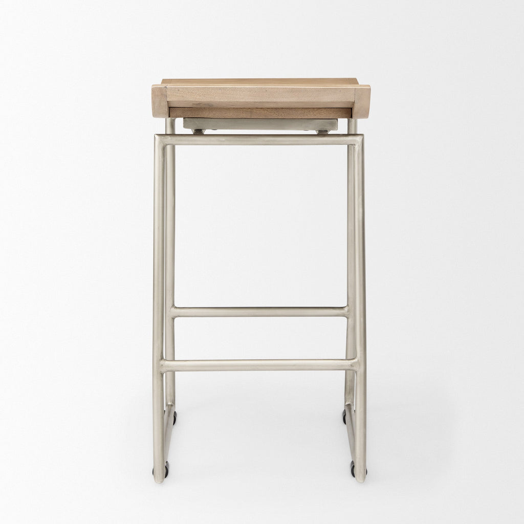 Givens Wood Seat Counter Stool