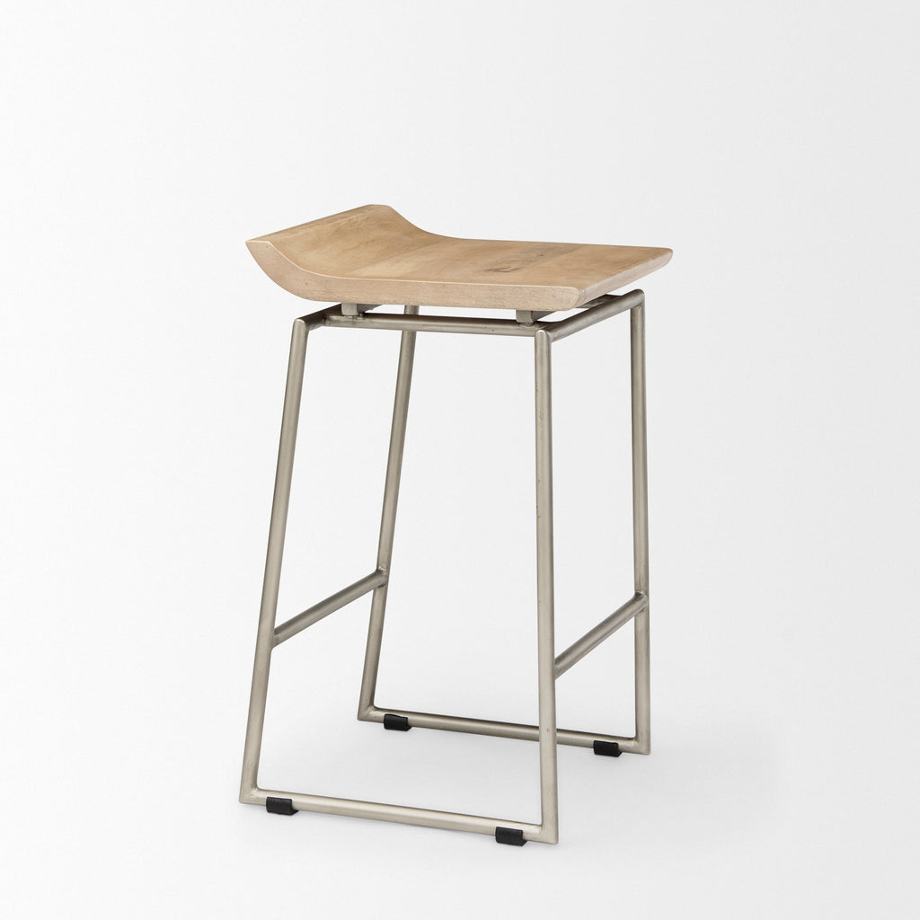 Givens Wood Seat Counter Stool