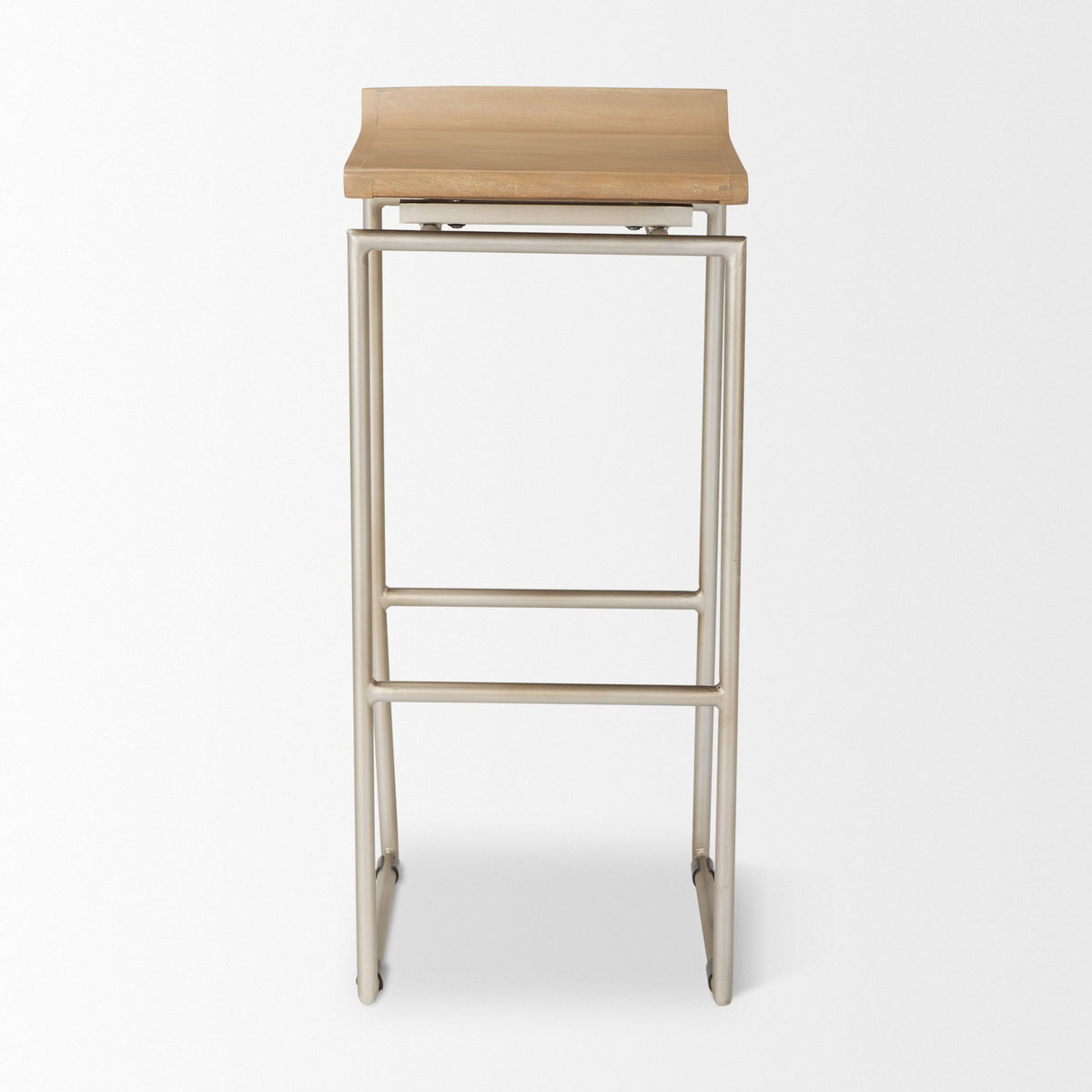 Givens Wood Seat Bar Stool