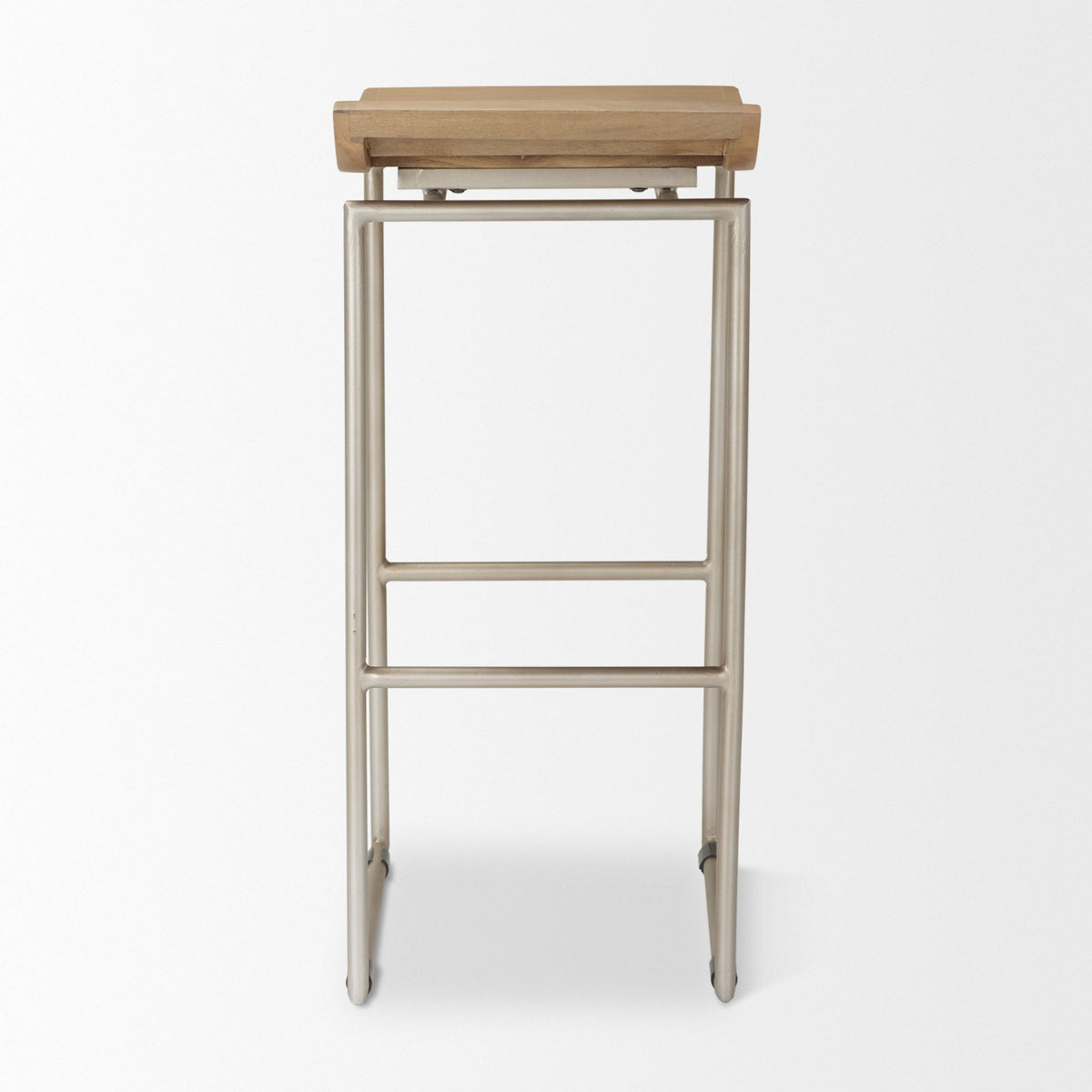 Givens Wood Seat Bar Stool
