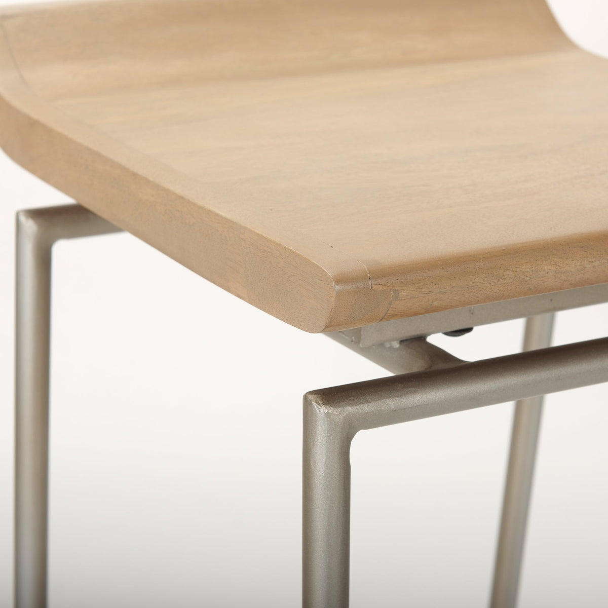 Givens Wood Seat Bar Stool