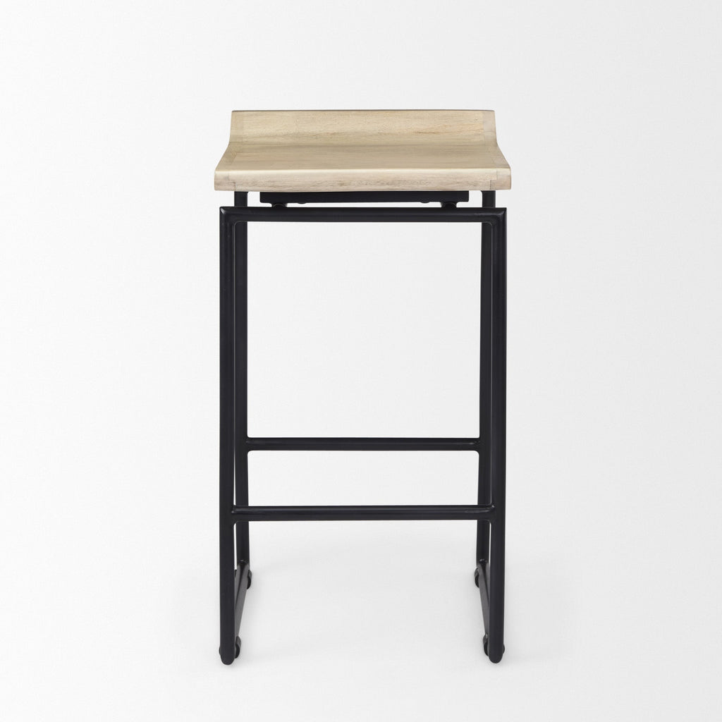 Givens Wood Seat Counter Stool