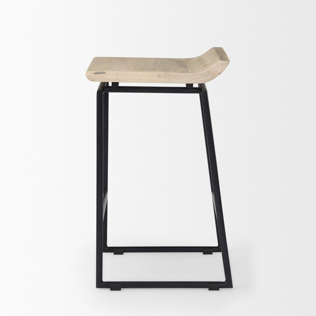Givens Wood Seat Counter Stool