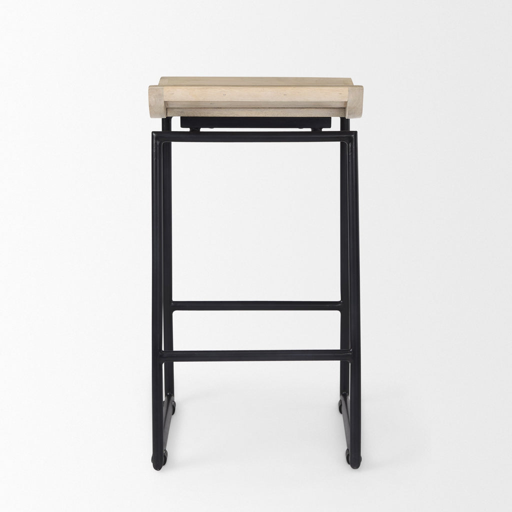 Givens Wood Seat Counter Stool