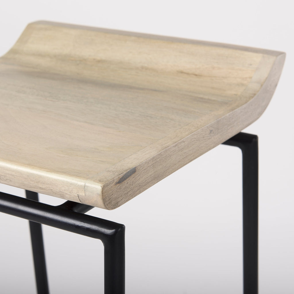 Givens Wood Seat Counter Stool