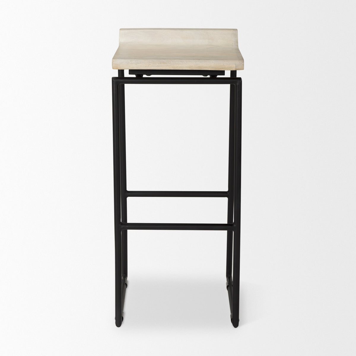 Givens Wood Seat Bar Stool