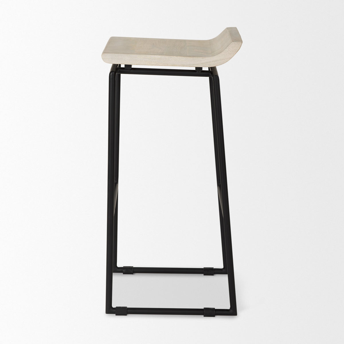Givens Wood Seat Bar Stool