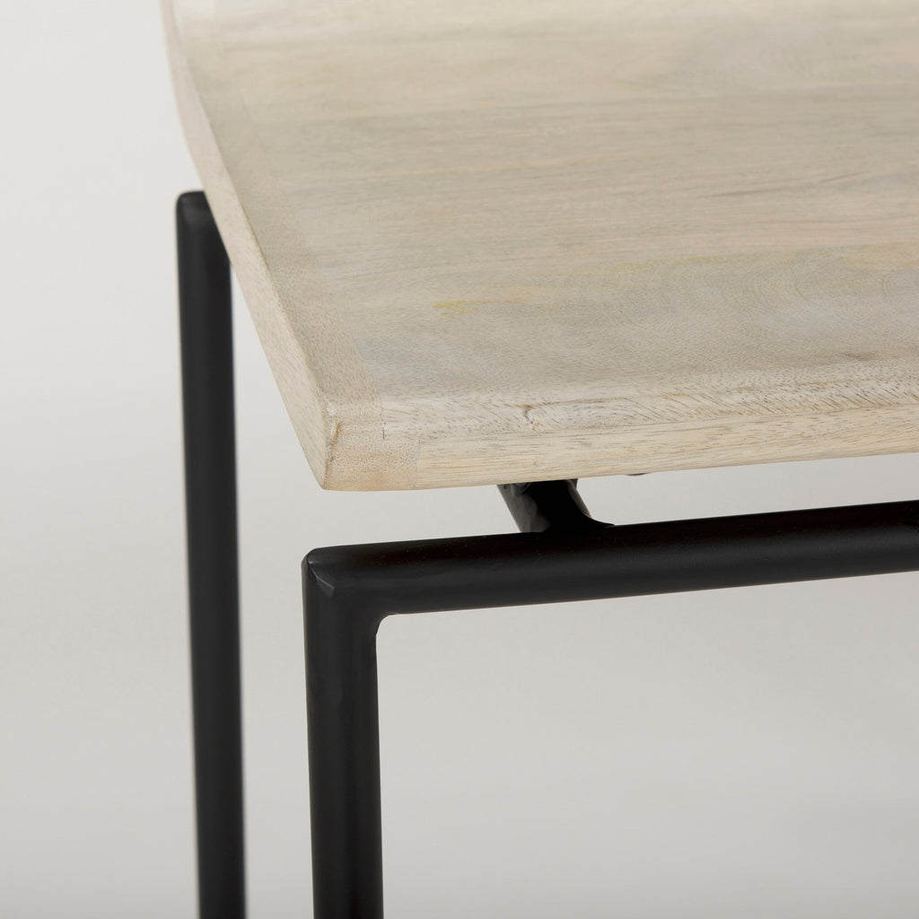 Givens Wood Seat Bar Stool