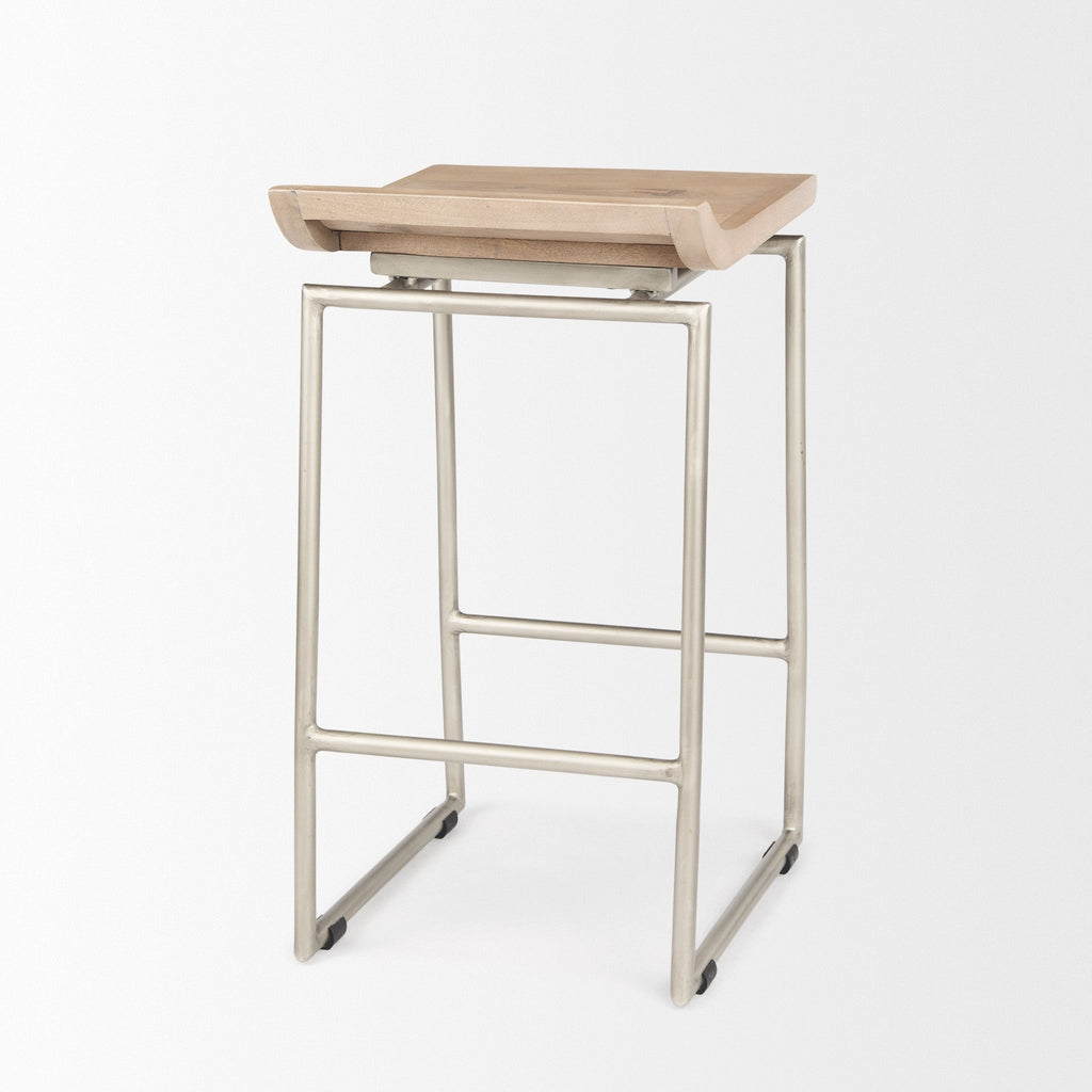 Givens Wood Seat Counter Stool