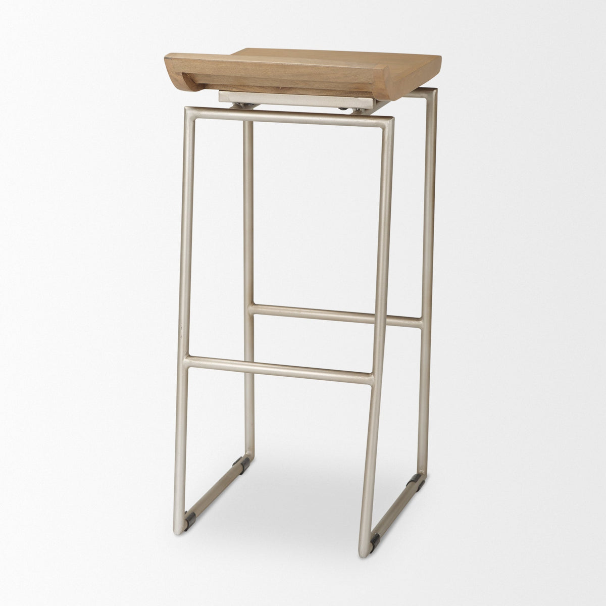 Givens Wood Seat Bar Stool