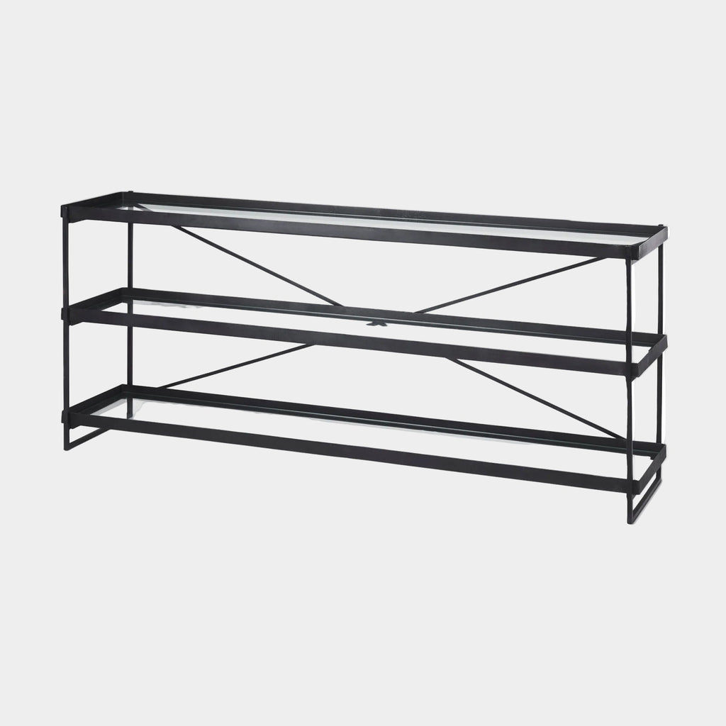 Trey Glass Console Table